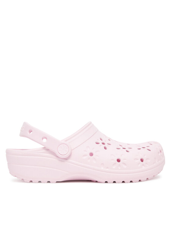 Crocs Crocs Papucs Classic Floral Cut Out Clog 210927 Rózsaszín