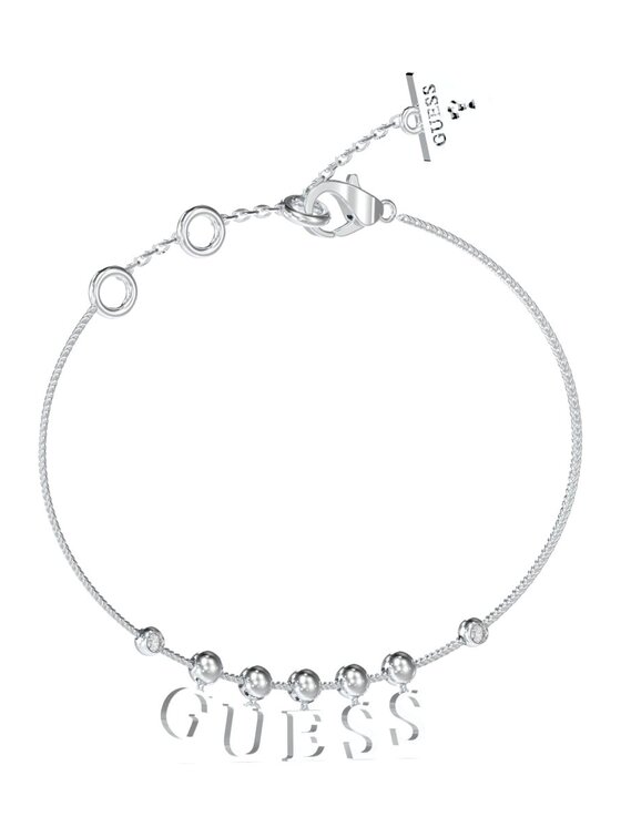 Guess Guess Bransoletka JUBB04224JW-RH-S Srebrny