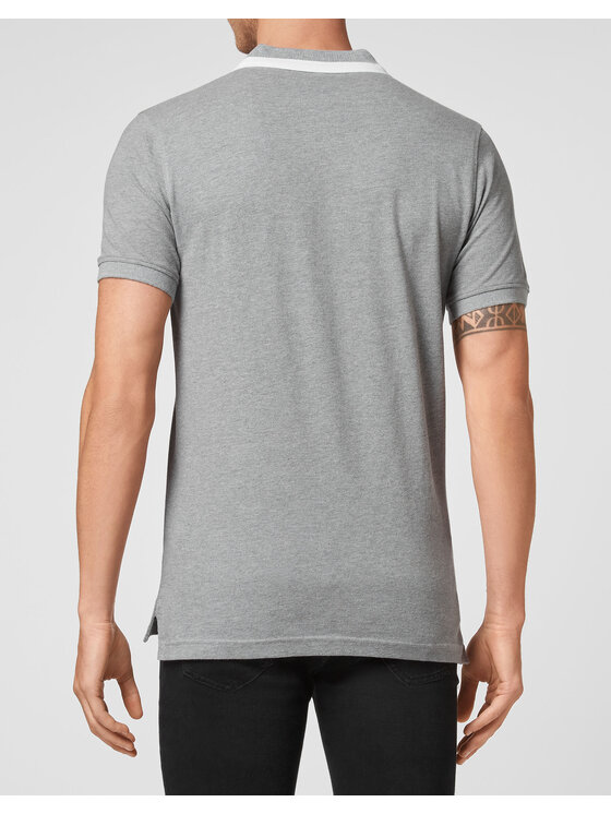 PHILIPP PLEIN PHILIPP PLEIN Polo 10407 Beżowy Slim Fit