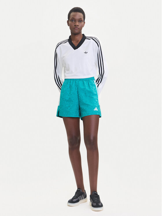 adidas adidas Majica adicolor Football Jacquard JV9740 Bijela Loose Fit