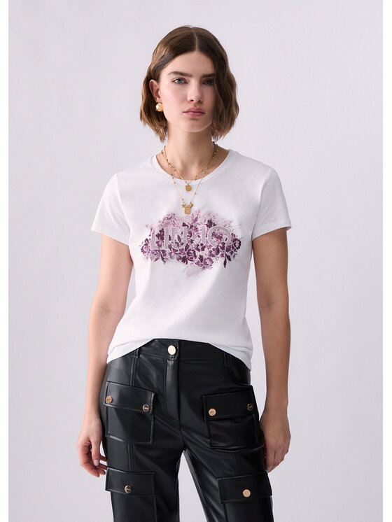 Liu Jo Liu Jo T-shirt WF6346JS923L9466 Bianco Regular Fit