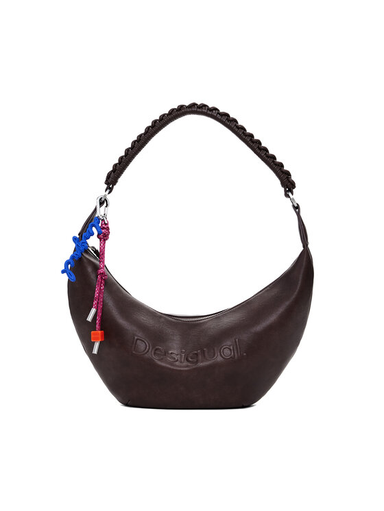 Desigual Torebka Half Logo Zante 25WAXPAX Brązowy