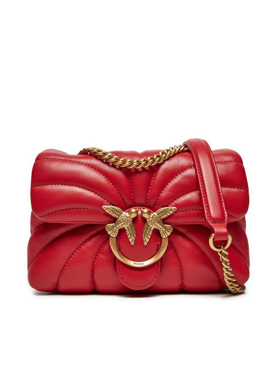 PINKO PINKO Дамска чанта Love Puff Mini Cl AI 24-25 PLTT 100039 A1EX Червен
