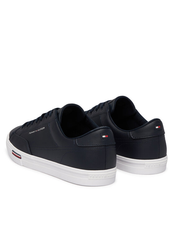 Tommy Hilfiger Tommy Hilfiger Tenis superge Vulc Core Rwb Long Lace Lth FM0FM05814 Mornarsko modra