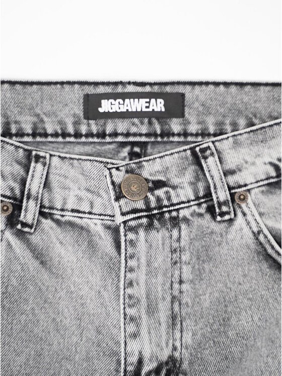 Jigga Wear Jigga Wear Jeansy Klasyczne 131769 Szary jasny Regular Fit