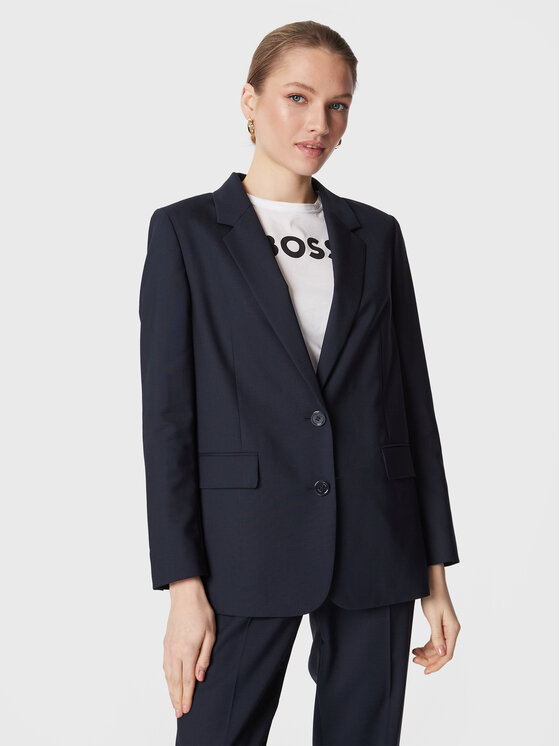 Boss Suknjič Jigeta 50476836 Mornarsko modra Regular Fit