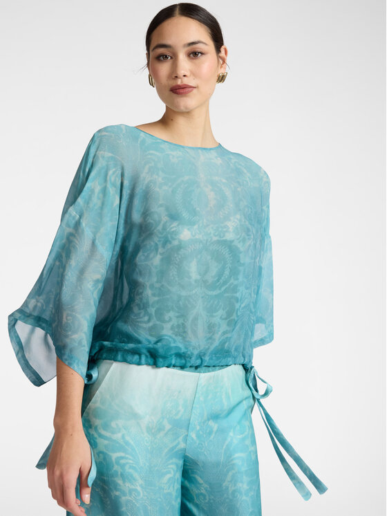 Elena Mirò Elena Mirò Blusa 2220E200342N001 Turchese Regular Fit