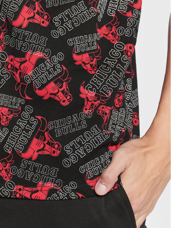 New Era New Era Majica Chicago Bulls Logo Print 60284618 Pisana Oversize