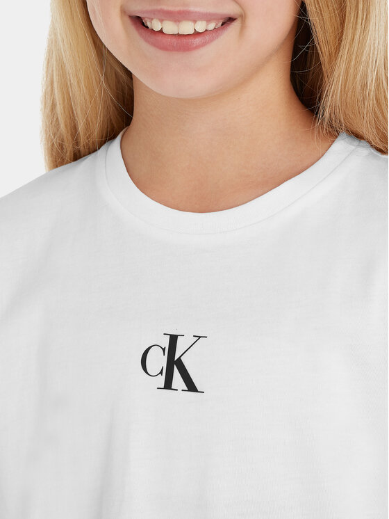 Calvin Klein Jeans Calvin Klein Jeans T-krekls IG0IG02136 Balts Boxy Fit