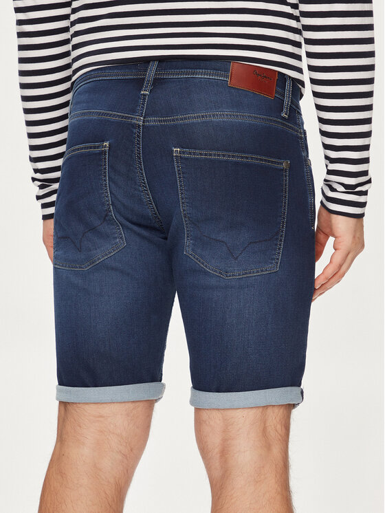 Pepe Jeans Pepe Jeans Džínsové šortky Slim Gymdigo Short PM801075DP4 Modrá Slim Fit