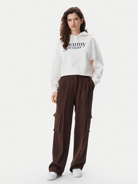Tommy Jeans Tommy Jeans Bluză Script DW0DW20306 Bej Relaxed Fit