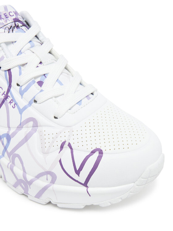 Skechers Skechers Sneakersy Skechers x Jgoldcrown Uno-Spread The Love 155507/WLPR Biały