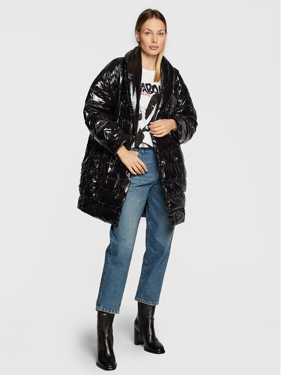 PINKO PINKO Ziemas jaka Izar 1G18CX A00N Melns Regular Fit