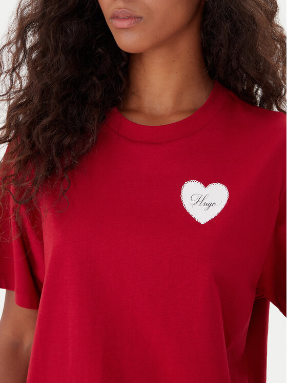 HUGO HUGO T-Shirt Vintag 50551445 Rot Regular Fit