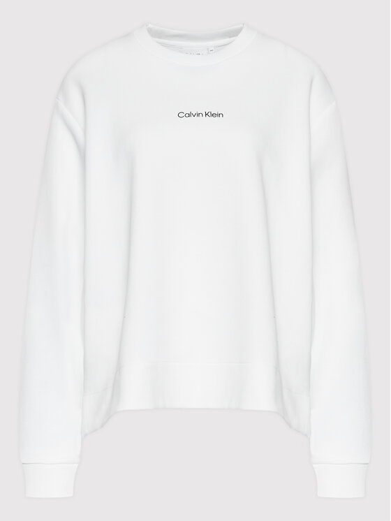 Calvin Klein Curve Džemperis Inclusive Micro Logo K20K204897 Balta Regular Fit