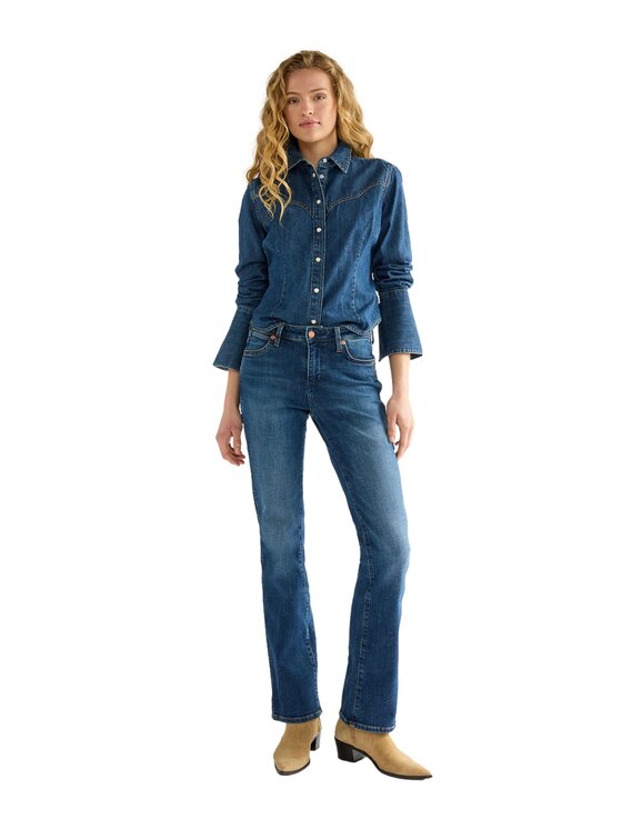 Wrangler Wrangler Koszula 112386775 Niebieski Regular Fit