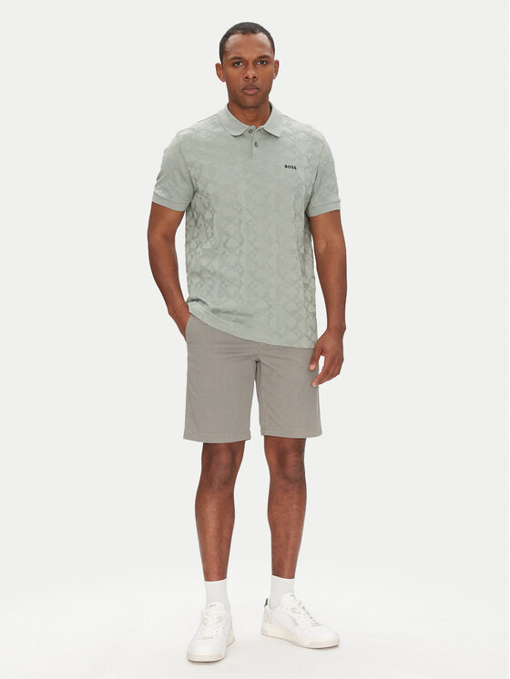 BOSS BOSS Bavlnené šortky 50536884 Béžová Slim Fit