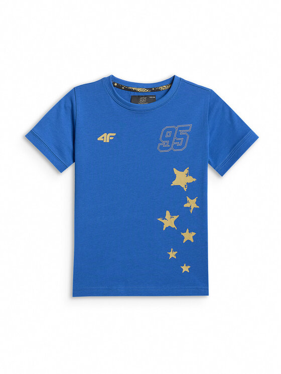 4F 4F T-Shirt MOTOSPORTS 2026 Niebieski Regular Fit