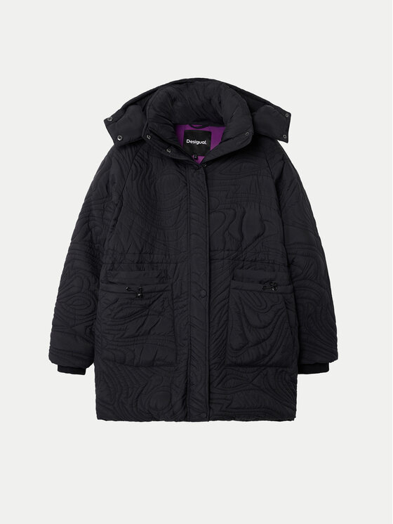 Desigual Desigual Winterjacke Aarhus 24WWEWAC Schwarz Regular Fit