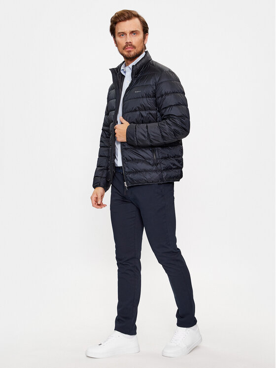 Gant Gant Daunenjacke Light Down Jacket 7006298 Schwarz Regular Fit