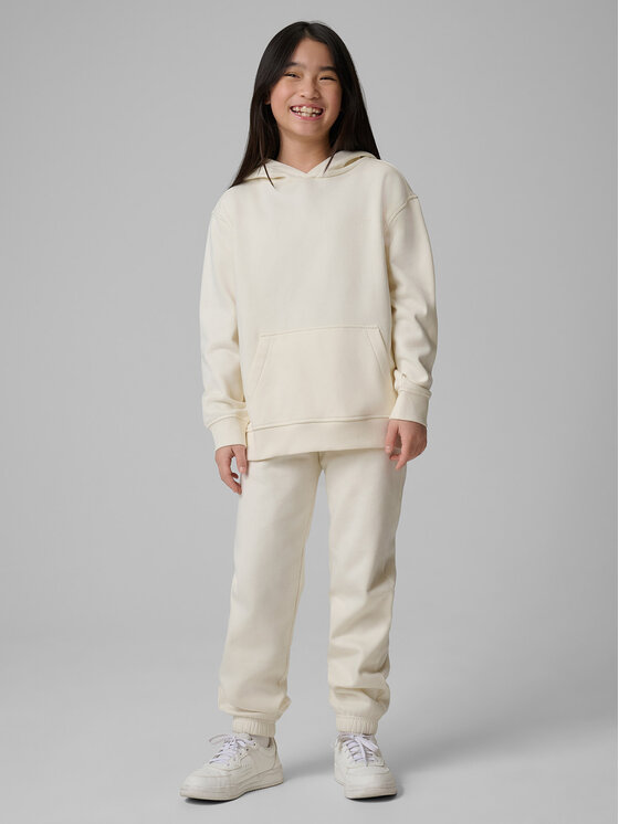 4F 4F Bluza BASIC+ Kremowy Loose Fit