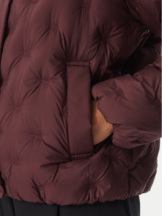 Tommy Hilfiger Tommy Hilfiger Пухено яке WW0WW49855 Бордо Regular Fit