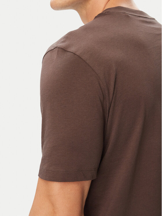HUGO HUGO Marškinėliai Dero222 50466158 Ruda Regular Fit