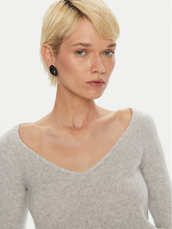HUGO Hugo Пуловер Shakilyna 50522533 Сив Slim Fit