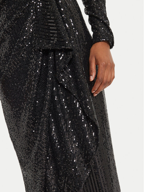ViCOLO ViCOLO Fustă midi TS0404 Negru Regular Fit