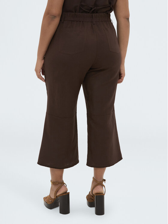 Fiorella Rubino Fiorella Rubino Pantaloni di tessuto P034T005264N0V2 Marrone Over Fit