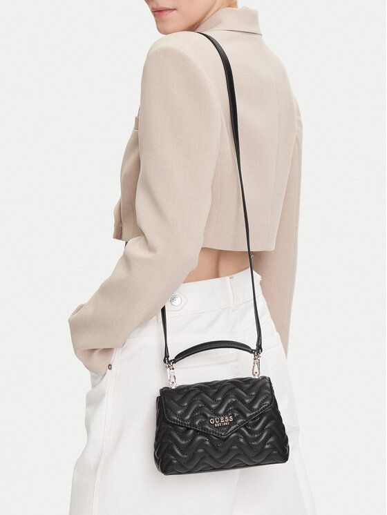 Guess Guess Ročna torba Melisandra Mini HWQG96 53780 Črna