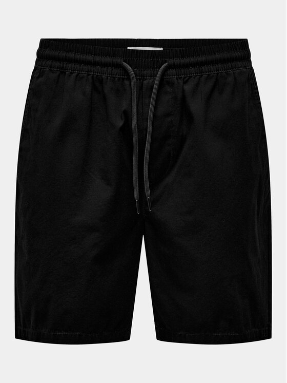Only & Sons Only & Sons Šortky z materiálu Tel 22027949 Černá Regular Fit