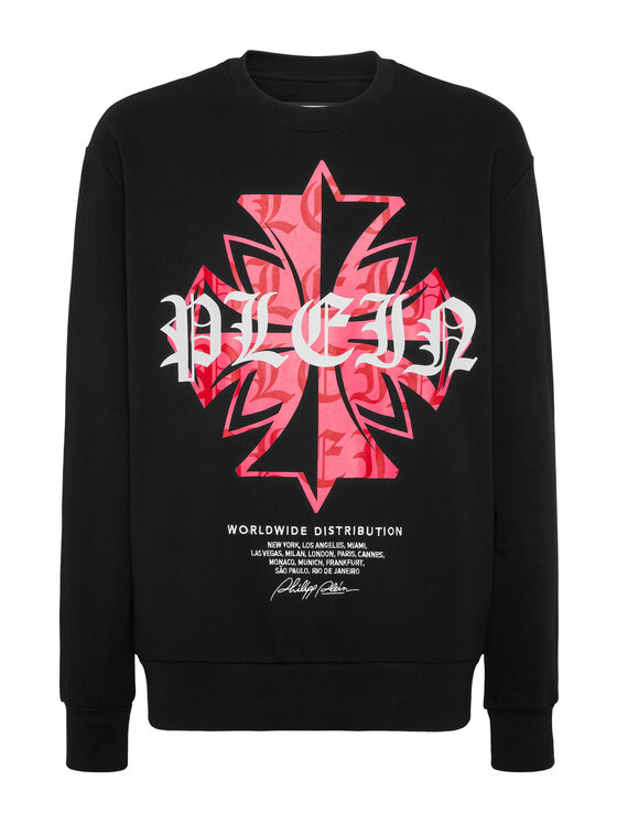 PHILIPP PLEIN PHILIPP PLEIN Bluza 25965 Czarny Regular Fit