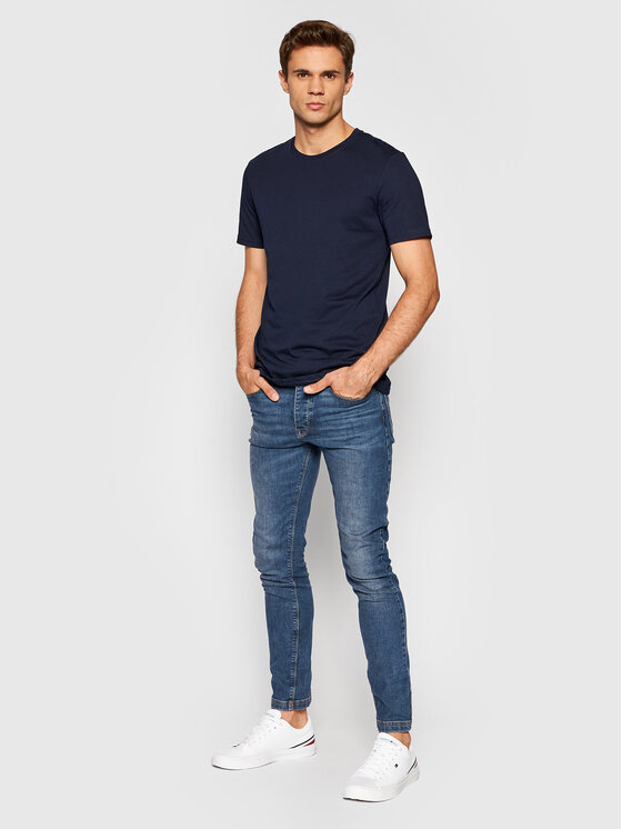 United Colors Of Benetton United Colors Of Benetton Póló 3U53J1F15 Sötétkék Regular Fit