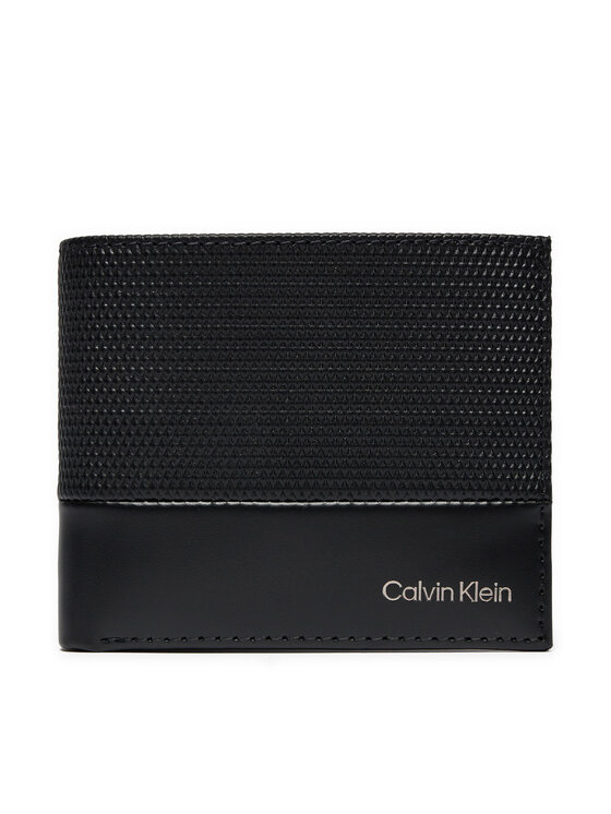 Calvin Klein Velika Moška Denarnica Ck Remote Bifold 5Cc W/Coin K50K512423 Črna