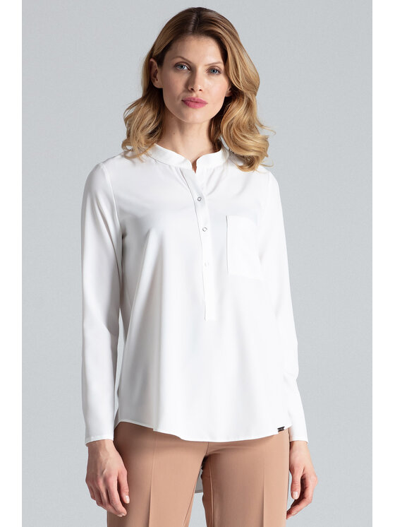 FIGL FIGLFIGL Blusa M663 Écru Regular Fit