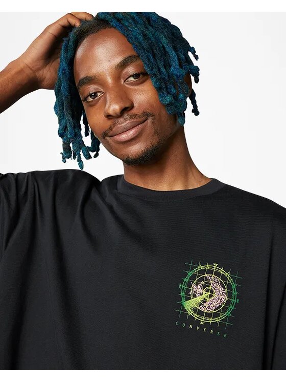 Converse Converse T-Shirt Satellite Czarny Regular Fit