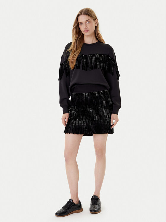 DKNY DKNY Miniszoknya P53N6C59 Fekete Regular Fit