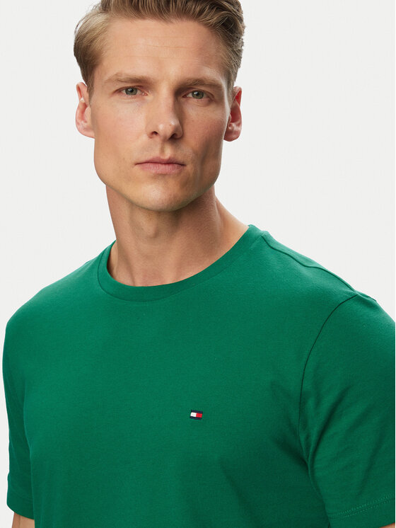 Tommy Hilfiger Tommy Hilfiger Majica Ess Seasonal MW0MW39995 Zelena Regular Fit