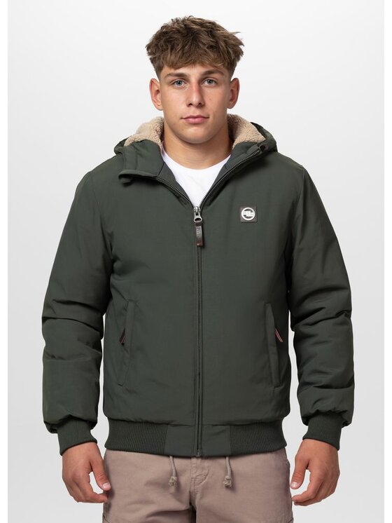 PITBULL PITBULL Kurtka zimowa ELKWOOD III Zielony Regular Fit