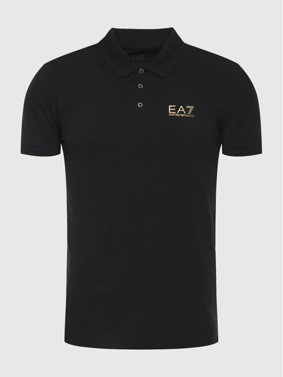 EA7 Emporio Armani EA7 Emporio Armani Поло 8NPF04 PJM5Z 0208 Чорний Regular Fit