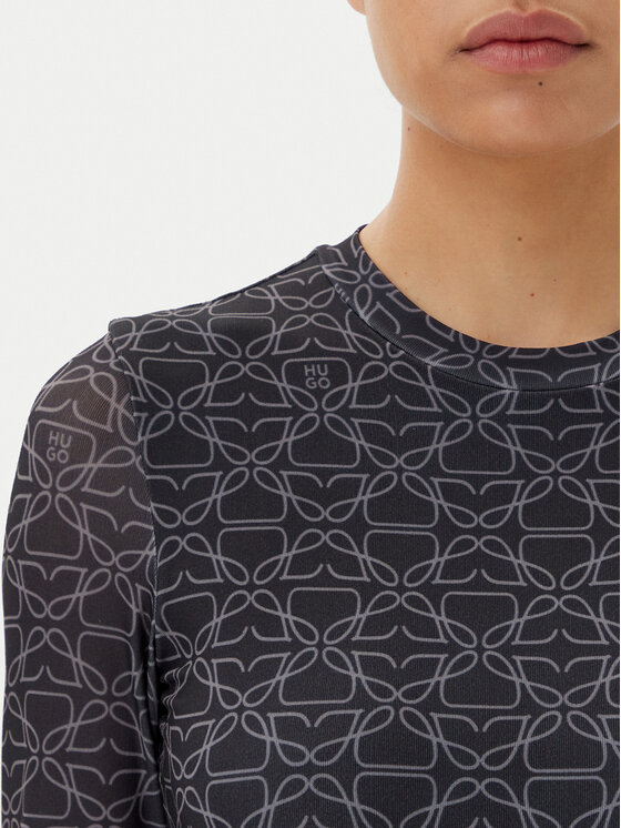 HUGO HUGO Повсякденна сукня Nastan 50542400 Чорний Slim Fit