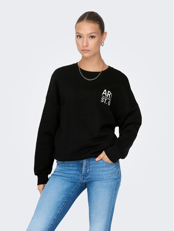 ONLY ONLY Μπλούζα 15275525 Μαύρο Box Fit