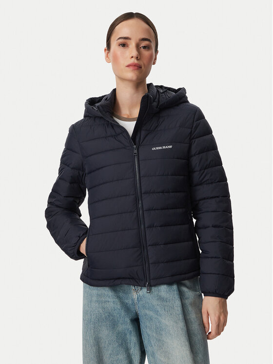 Guess Jeans Guess Jeans Übergangsjacke W6YL09 W2799 Dunkelblau Regular Fit