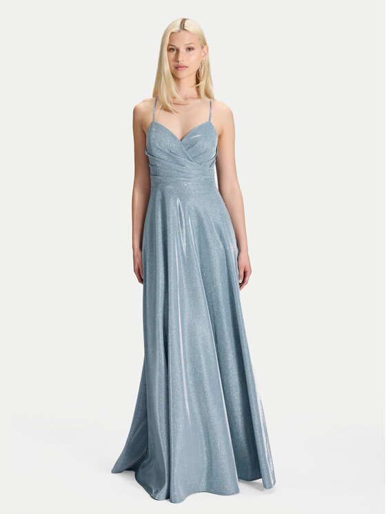 Hey Kyla Rochie de seară 5AK044HK Albastru deschis Regular Fit