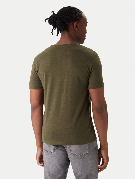 Tommy Jeans Tommy Jeans Tričko Jaspe DM0DM20363 Zelená Slim Fit