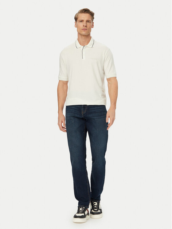 Armani Exchange Armani Exchange Polo majica XM001557 AF10363 U0009 Bela Regular Fit