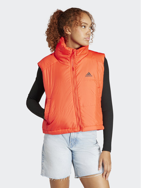 adidas Kamizelka 3-Stripes IS1253 Czerwony Regular Fit | Modivo.pl