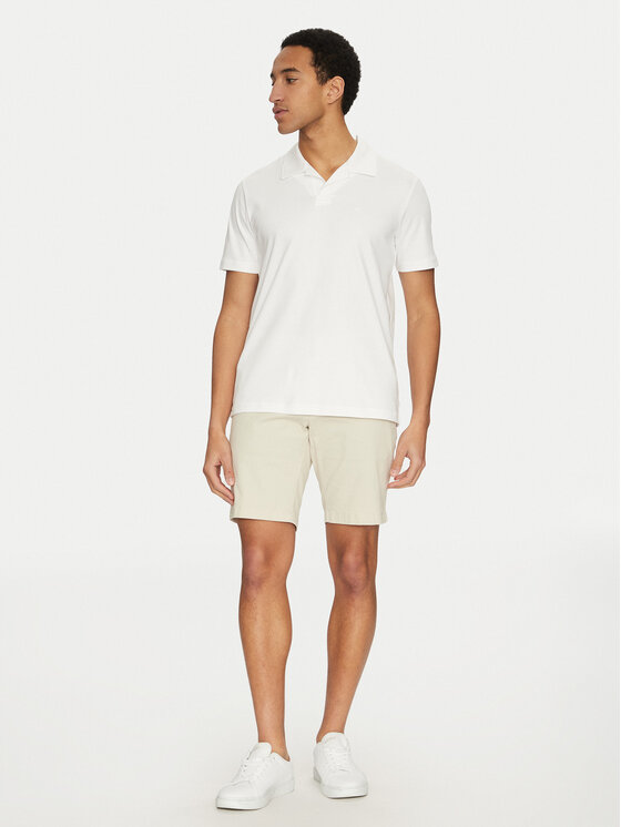 Calvin Klein Calvin Klein Szorty materiałowe Modern Twill K10K114063 Beżowy Slim Fit