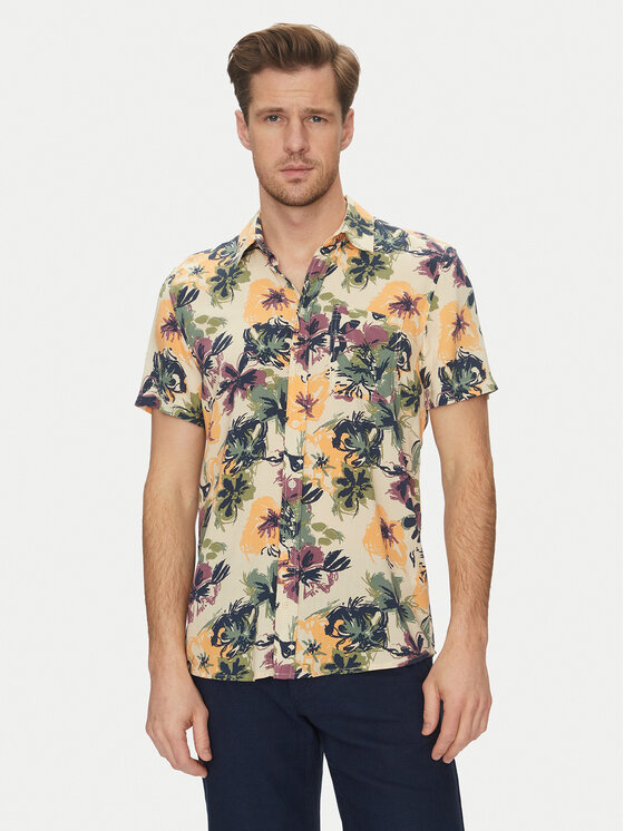 Blend Blend Košulja 20718224 Bež Slim Fit